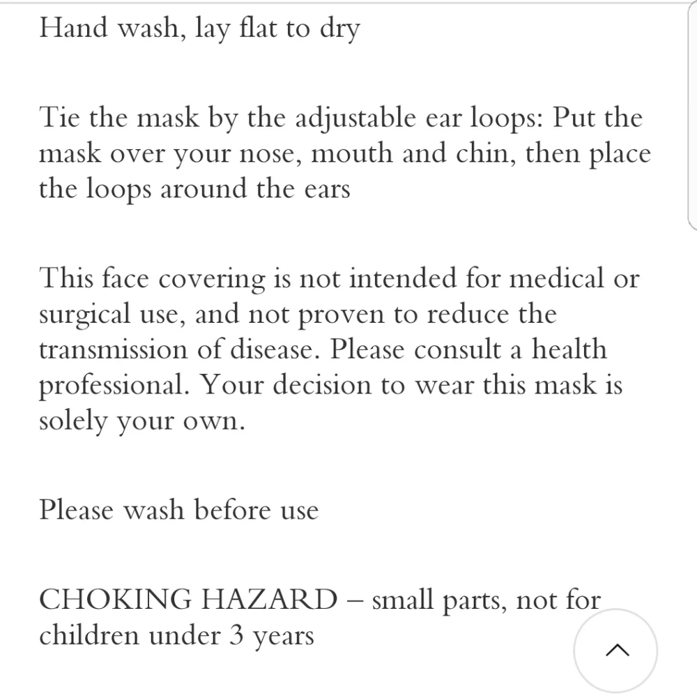 COACH FACE MASK
